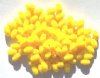100 9x6mm Acrylic Opaque Yellow Ovals
